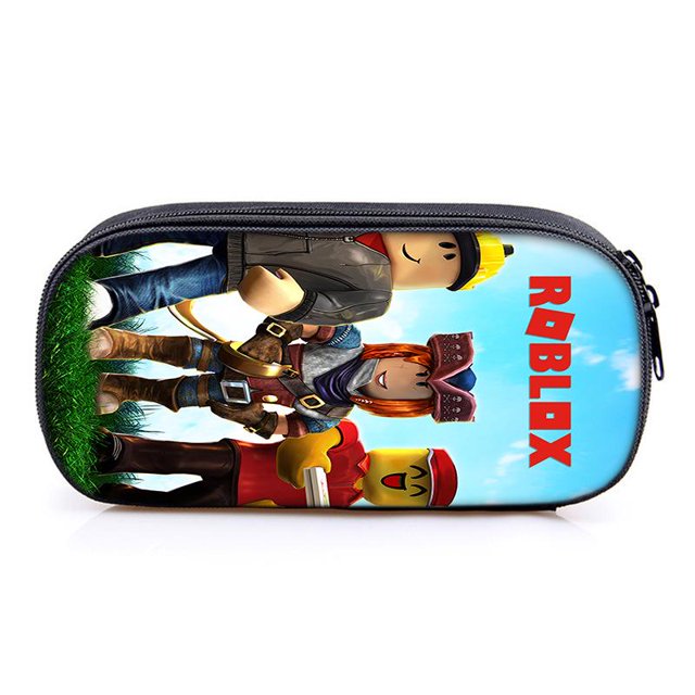 Roblox Pencil Bag Compartment Pencil Box Student Children's Stationery Storage Bag Roblox Pencil Bag