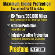 Prestone Platinum Extreme Protection Prediluted Antifreeze and Coolant 1 Gallon
