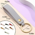 thumbnail image 2 of Key Chain Pendant Business Automobile Rope Accessories Unisex Simple Casual Wallet Short Handmade Handcrafted Fashion Gray, 2 of 8