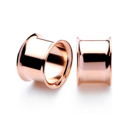 Body Candy 2Pc Anodized Steel 12mm Double Flare Tunnel Plug Ear Plug Gauges Set of 2 1/2