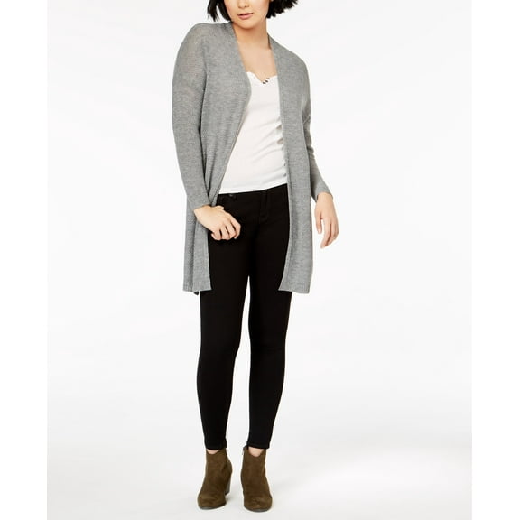 American Rag Juniors Solid Duster Cardigan Heather Grey 2XL