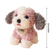 Realistic Teddy Dog Toy for Kids Indoor Outdoor Soft Lamb Puppy Cuddly Companion Educational