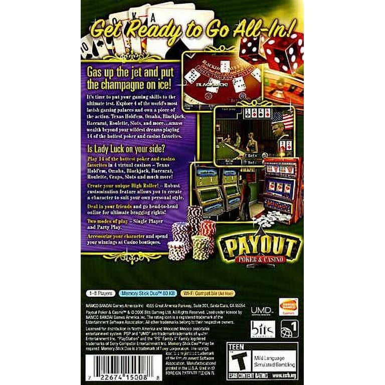 Payout Poker and Casino PSP 