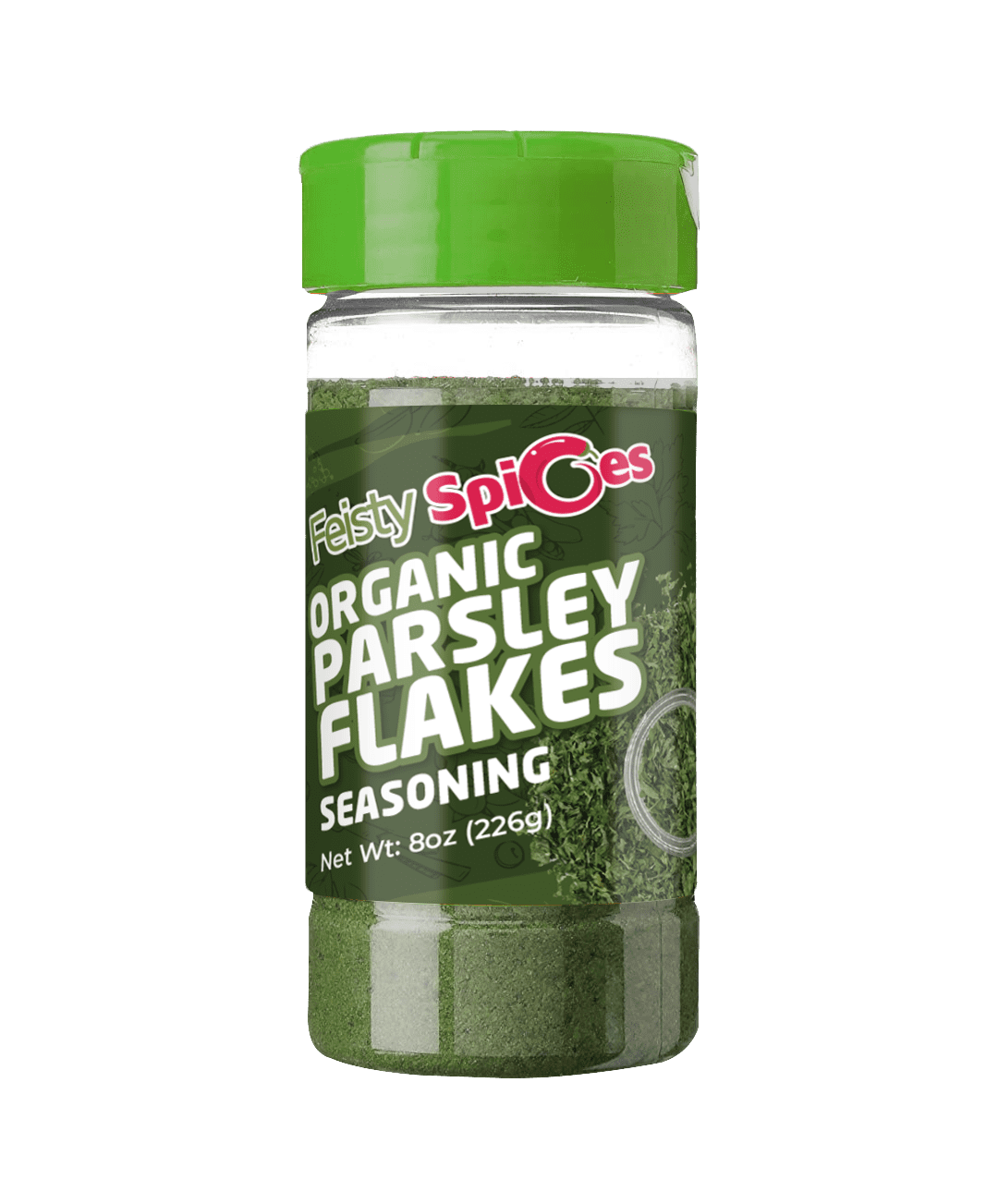 Feisty Spices Organic Parsley Flakes, 8oz