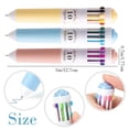thumbnail image 3 of 1 Pack Multicolor Ballpoint Pens, 10-in-1 Colored Ballpoint Pen, 0.8mm Fine Point Smooth Writing, Retractable Ballpoint Pens for Office Classroom Study Work, 3 of 9