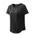 thumbnail image 2 of Women Loose Short Sleeve T-Shirt Quick Dry Yoga Fitness Running Sports Tops, 2 of 2