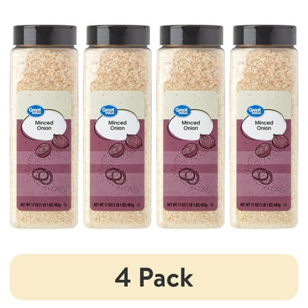 (4 pack) Great Value Minced Onion 17 oz (4 pack) Great Value Minced Onion 17 oz