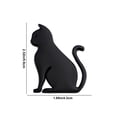 thumbnail image 3 of Czzoypi 3D Cute Car Stickers, Scratch Cover Decals for Cars Motorcycles, Aluminum Pet Car Body Decorations Exterior Accessories, Black, 3 of 6
