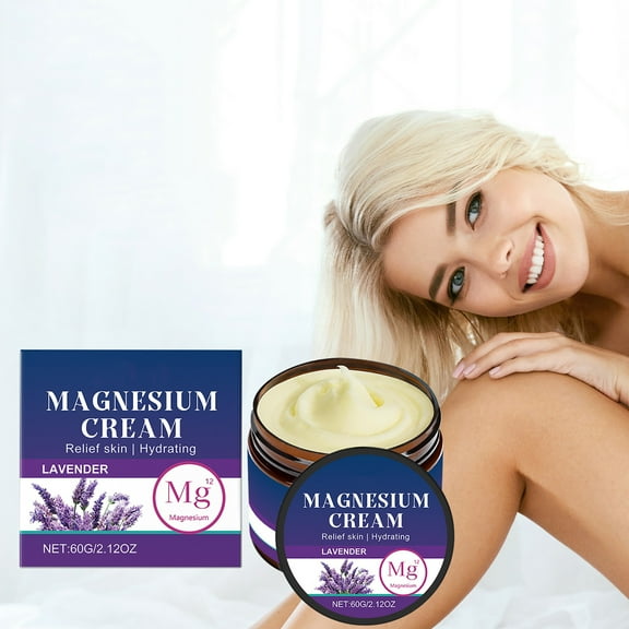 HYLLai Soothing Magnesium Cream, Hydrates Skin & Relieves Muscle Fatigue, Promotes Relaxation, 60g