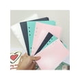 thumbnail image 1 of A5/A6 6 Pcs Pages de Reliure Séparateur PP Planche de Recharge Journal Carnet Pages d'Index, 1 of 5