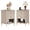 Light Oak, variant on Bestier Farmhouse Nightstand with Charging Station, Set of 2 Wood Bedside Table with 2 Drawers , Sofa Side End Table Night Stand for Living Room, Bedroom, Home Office, Light Oak