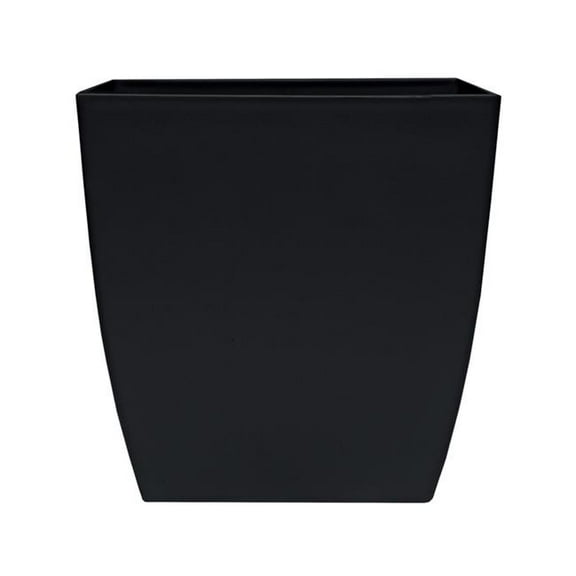 HC  10 in. Square Aria Planter, Black