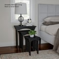 thumbnail image 6 of Nesting Tables-Set of 3, Traditional with Mission Style Legs by Lavish Home (Black), 6 of 8