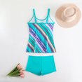 thumbnail image 3 of Akafmk Tankini Swimsuits for Women Loose Fitting Floral Printed Swim Tops with High Waisted Boyshorts Two Piece Bathing Suits Comfortable Athletic Swimwear, Sizes S-5XL, 3 of 4