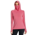 thumbnail image 3 of BASSDASH Women’s UPF 50+ Sun Protection Hoodie with Face Mask Neck Gaiter Breathable Long Sleeve Shirt for Hiking Fishing, 3 of 10