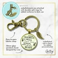 thumbnail image 6 of Father of The Bride Gift Gutsy Goodness Bronze Keychain Whole Life Love Her Promise From Groom Wedding Ring, 6 of 8