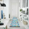 thumbnail image 4 of Yayeee Runner Rug for Bedroom 2'x6' Machine Washable Hallway Non Slip Mat, Easter Bunny Pattern, 4 of 8