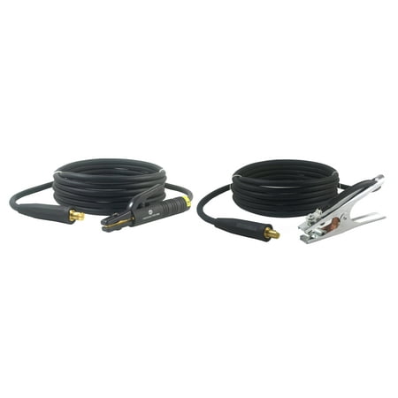 

300 Amp Welding Leads Assembly Set - LC40 Connector - #1 AWG cable (15 FEET EACH LEAD)