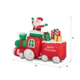 thumbnail image 2 of Glitzhome 8FT Lighted Christmas Inflatable Indoor&Outdoor Decoration Santa On Pick-Up Train Decor, 2 of 10