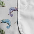 thumbnail image 4 of Reptile Microwave Oven Cover, Watercolor Style Pattern with Chameleon Animals on Branches Exotic Forest Theme, Water Resistant Organizer with Pockets for Kitchen, 36" x 12", Multicolor, by Ambesonne, 4 of 4