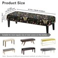 thumbnail image 7 of Whosucclay Butterfly Mushrooms Daisy Leaf Print Dining Bench Slipcover Anti-Slip Bench Covers for Dining Room Universal Seat Cushion Protector Waterproof Furniture Protector for Bedroom, Kitchen, 7 of 7