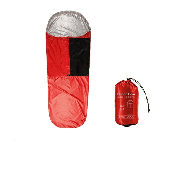 Bivy Sack, Waterproof Sleeping Bags Ventilate Bivy Bag, Lightweight Outdoor Survival Gear - for Adventure, Camping & Emergency