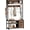 Rustic Brown, variant on Hall Tree with Bench and Shoe Storage, 31.5" Coat Rack Freestanding with 2-Tier Storage Shelf, 6-in-1 Entryway Bench Coat Rack with 12 Hooks and 3 Drawers(Black)