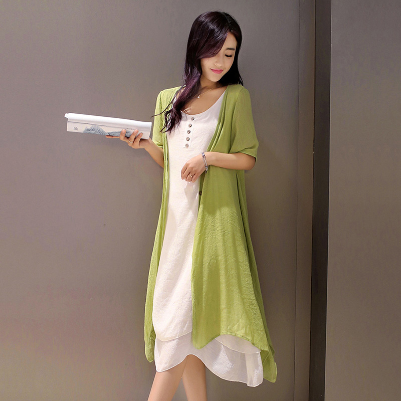 sundress with cardigan