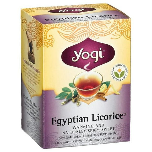 Yogi Thés Thé Réglisse Bio 16 Bg (Lot de 6)