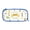 Blue, variant on Xecao Golf Icons And Golfer print Fanny Pack Belt Bag for Women and Men, Fashionable Waterproof Waist Pack with Adjustable Strap for Traveling, Hiking, Jogging, Cycling