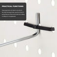 thumbnail image 6 of 100 Pieces of Plastic Pegboard Hook Lock Pegboard Display Hook Storage Rack, 6 of 8