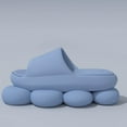 thumbnail image 5 of B91xZ Mens Slide Sandals Quick Dry Flip-Flop Slides Soft Comfort Fit & Arch Support,Light Blue 45, 5 of 5