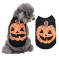 thumbnail image 5 of 2Pcs Halloween Dog Shirt ,Spooky Pumpkin Print Pet Vest T-Shirt, Soft Breathable Sleeveless Costume For Small Medium Dogs Cats Puppy Party Outfit, 5 of 7