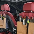 thumbnail image 7 of Pebbuoy Car Seat Headrest Hook Universal Vehicle Storage Hanger Strong Load-bearing Easy to Install Auto Vehicle Universal Hidden Multifunctional Hook, 7 of 7