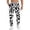 A-White1233, variant on XIAONU Cow Spot Print Pants for Men Jogger Cut Side Pockets Daily Wear Trousers