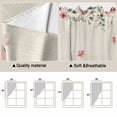 thumbnail image 5 of Bunny Easter Swag Valances for Windows, Kitchen Window Curtains Over Sink, Spring Floral Eucalyptus Leaves Rustic Window Treatment Curtains for Living Room/Bedroom Curtains 2 Panel Sets 36"x45", 5 of 8