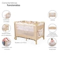 thumbnail image 2 of Cuna Corral Plegable con Cambiador y Dos Niveles D´Bebe - Beige, 2 of 7