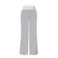 thumbnail image 4 of Gray Women's Casual Pants, Women'S Comfy Casual Pajama Pants Floral Print Drawstring Palazzo Pants Wide Leg,Women's Casual Pants S, 4 of 7