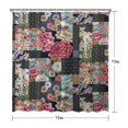 thumbnail image 5 of Pioneer Flower Floral Print Pattern Shower Curtain 72"x72" ,Bathroom Decorative Shower Curtains Set with 12 Hooks,Modern Waterproof Washable Shower Curtain, 5 of 6