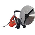 thumbnail image 2 of Acekid 14-Inch 3000W Wet/Dry Concrete Saw, with Guide Roller 4200RPM Speed, Water Line Attachment for Porcelain Wood Cutting, Black and Silver, 2 of 5