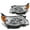Chrome / Amber, variant on DNA Motoring For 09-13 Subaru Forester Factory Style Black Clear Corner Headlight Lamps Pair