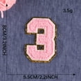 thumbnail image 2 of Clearance! Sweet Home Farm Computer Embroidery Towel Embroidery Pink 0-9 Number Embroidery Stickers Clothing Accessories Clothing and Hat Accessories Patch Cloth Stickers One Size Multi-Color, 2 of 2