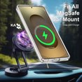 thumbnail image 5 of NGB SUPREMACY For Samsung Galaxy S25 Ultra Phone Case Fast Wireless Charging MagSafe/Qi Strong Magnetic Car Mount Galaxy S25 Ultra Case Cover, 5 of 7