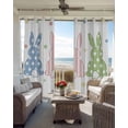thumbnail image 6 of Easter Rabbit Blackout Curtains for Bedroom Living Room Darkening Curtains 54 Inch Long Pink Blue Green Bunny Spring Polka Dots Short Curtain for Small Window Treatment Grommet Drapes 42"x54"x2, 6 of 9