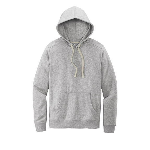 District Men Male V-Neck Hoodie Dt8100 Lt Hthr Grey X-Large