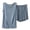 Light Blue, variant on Paiwinds Women's Round Neck Sleeveless Pajama Set Soft Breathable Modal Cotton Polyester Blend Loose Shorts and Top for Hot Summer Cool Comfortable Sleepwear Loungewear