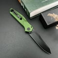 thumbnail image 3 of Folding Pocket Knife for Men and Women,3.15 Inch D2 Satin Blade, Green Aluminium Handle, Ideal for Utility EDC Knife, 3 of 6