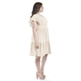 thumbnail image 2 of Vestido de lino con volantes Roman Fashion /Tallas Extras, 4355 (Beige) beige 38, 2 of 6