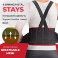 thumbnail image 6 of MAXAR Work Belt, Industrial Lumbosacral Support Back Brace (Deluxe), 6 of 8