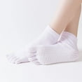 thumbnail image 1 of Yoga Socks Open Toe Open Back Professional Dispensing Women Yoga Five Finger Socks Toe Socks, 1 of 5